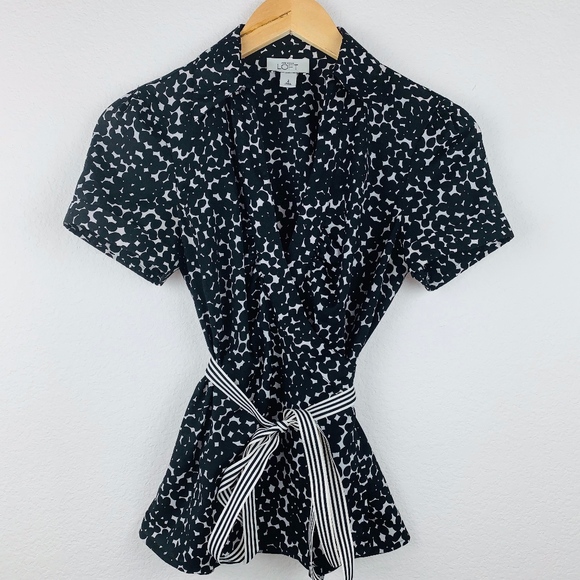 Ann Taylor LOFT Wrap Blouse - Picture 1 of 4